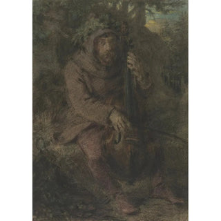 Angilbert Gbel - Gnom in Waldesdichte das Cello spielend.webp