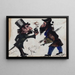 Karikatur von Cecioni und Ussi - Angiolo Tricca — gerahmtes Bild an der Wand