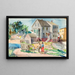 Landschaft - Ann Brockman — gerahmtes Bild an der Wand