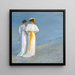 Anna Ancher e Marie Krøyer sulla spiaggia a Skagen - Peder Severin Krøyer — quadro incorniciato alla parete