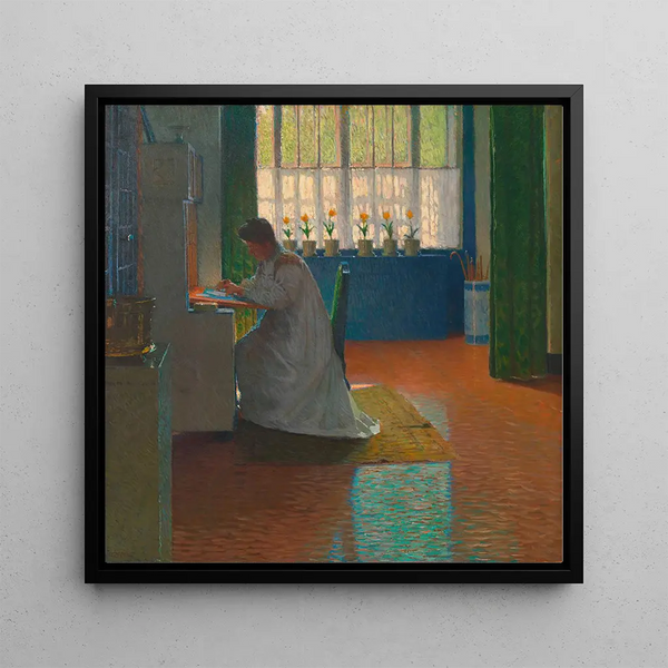 Anna Moll au secrétaire - Carl Moll