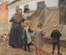 Les filets de pêche sont réparés - Anna Ancher — artwork view