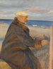 Michael Ancher malend am Ufer - Anna Ancher — Ansicht des Kunstwerks