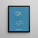 Chylocladia reflexa - Anna Atkins — gerahmtes Bild an der Wand