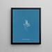 Ice Cartilaginous Painting - Anna Atkins — framed artwork on a wall