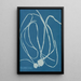 Himanthalia lorea - Anna Atkins — gerahmtes Bild an der Wand