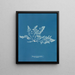 Laurencia pinnatifida var. angusta - Anna Atkins — quadro incorniciato alla parete