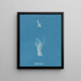 Lyngbya speciosa - Anna Atkins — gerahmtes Bild an der Wand