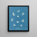 Nostoe commune - Anna Atkins — gerahmtes Bild an der Wand