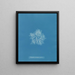 Plocamium cramoisi dans les fruits - Anna Atkins — gerahmtes Bild an der Wand
