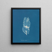 Punctaria latifolia - Anna Atkins — gerahmtes Bild an der Wand