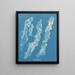 Ulva bullosa - Anna Atkins — quadro incorniciato alla parete