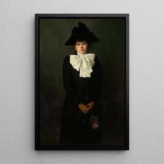 Anna BiliskaBohdanowicz - Portrait of a young woman with a rose in her hand.webp