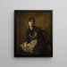 Autoritratto con una tavolozza - Anna Bilińska-Bohdanowicz — quadro incorniciato alla parete