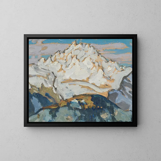Anna Boberg - The White Mountain Top Study from Switzerland.webp