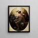 Ritratto di Mlle Lange come Danae - Anne-Louis Girodet-Trioson — quadro incorniciato alla parete