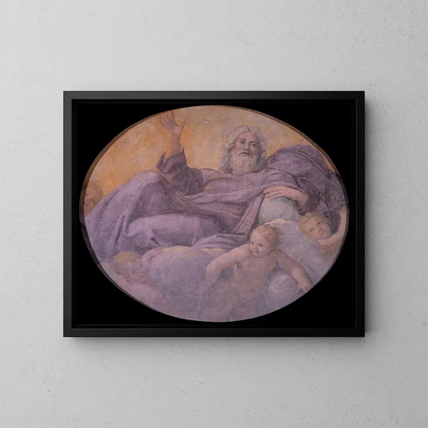 Vater ewige - Annibale Carracci — gerahmtes Bild an der Wand