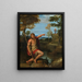 Johannes der Täufer bezeugt - Annibale Carracci — gerahmtes Bild an der Wand