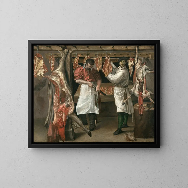 La Boucherie - Annibale Carracci — gerahmtes Bild an der Wand