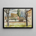 cortile posteriore - Anny Dollschein — quadro incorniciato alla parete