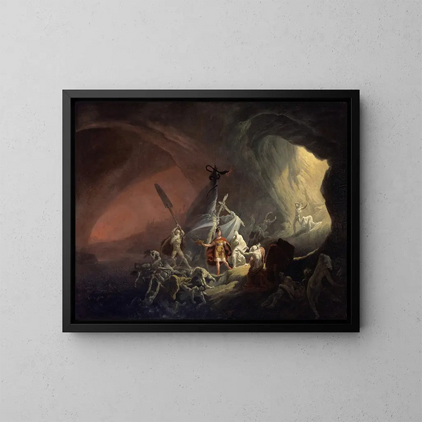 Énée und die Sibylle - Anonym — gerahmtes Bild an der Wand