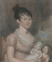 Anna Margaret Blake und ihre zwei Kinder - Anonym — Ansicht des Kunstwerks