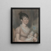 Anna Margaret Blake und ihre zwei Kinder - Anonym — gerahmtes Bild an der Wand