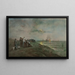 Embarkation of the Pilgrims from Southampton - Anonymous — framed artwork on a wall
