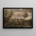 Vista fantastica di Amsterdam da Weesp - Anonimo — quadro incorniciato alla parete