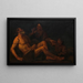 Heilung eines Blinden, Tobit und Tobias - Anonym — gerahmtes Bild an der Wand