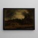Landschaft mit einem Reiter - Anonym — gerahmtes Bild an der Wand