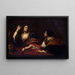 Marthe rimproverando la sua sorella vana Maria Maddalena - Anonimo — quadro incorniciato alla parete