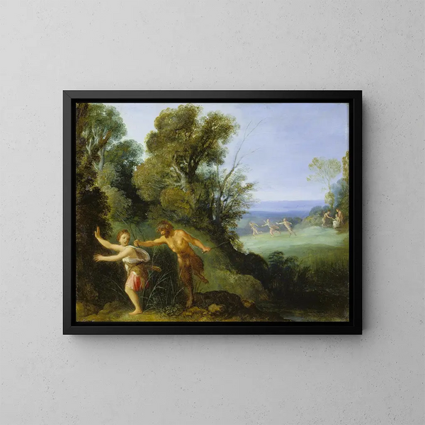 Pan e Syrinx - Anonimo — quadro incorniciato alla parete