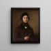 Portrait eines Bildhauers - Anonym — gerahmtes Bild an der Wand