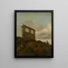 Ritter vor einem Watergate - Anonym — gerahmtes Bild an der Wand