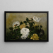 Rose, natura morta fantasia, natura morta con rose - Anonimo — quadro incorniciato alla parete