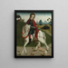 Saint Martin und der Bettler - Anonym — gerahmtes Bild an der Wand