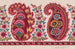 Stoffmuster mit Paisleymotiven und Girlanden aus Beeren und stilisierten Blumen - Anonym — Ansicht des Kunstwerks