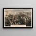 L'illustrazione della guerra russo-giapponese, la presa della fortezza di Chongju - Anonimo — quadro incorniciato alla parete