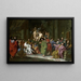 L'Induktion eines neuen Mitglieds in die Gruppe der Maler des Nordens in Rom - Anonym — gerahmtes Bild an der Wand