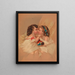 Two Girls - Anonymous — framed artwork on a wall