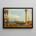 Venice: a view of the Saint Mark's Basin from the Piazzetta - Anonymous — framed artwork on a wall