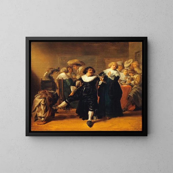 Scène di cabaret - Anthonie Palamedesz — quadro incorniciato alla parete
