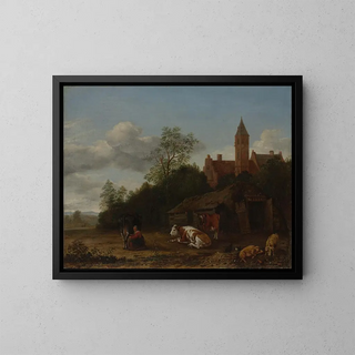 Anthonie van Borssom - Barnyard Scene.webp