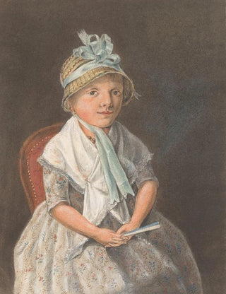 Anthony Oberman - Portret van een meisje zittend met een waaier.webp