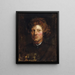 Testa di un giovane uomo - Antoine van Dyck — quadro incorniciato alla parete