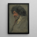 Studio di testa di uomo - Antoine van Dyck — quadro incorniciato alla parete