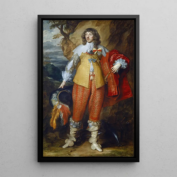 Henri II de Lorraine - Antoine van Dyck — gerahmtes Bild an der Wand