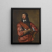 Ritratto di Sir John Mennes - Antoine van Dyck — quadro incorniciato alla parete