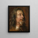 Studie eines bärtigen Mannes - Antoine van Dyck — gerahmtes Bild an der Wand